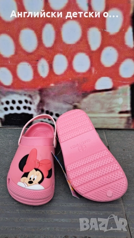 Английски детски кроксове с Мини Маус, снимка 7 - Детски сандали и чехли - 52412446
