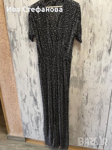 Разкошен нов дълъг елегантен гащиризон точки еластичен плисе рипс , снимка 9 - Гащеризони - 41244771