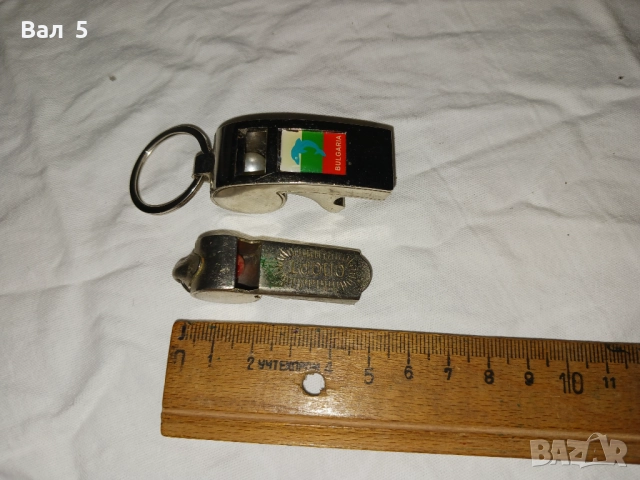 Стари метални , реферски свирки , свирка - отварачка, снимка 2 - Антикварни и старинни предмети - 52938486