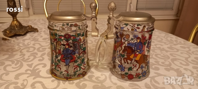 Vintage. Нови. BMF. Рисувани немски халби 0,5 л., халба, снимка 3 - Антикварни и старинни предмети - 49130524