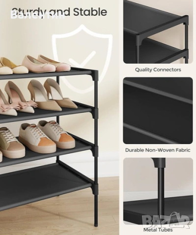 4-етажен органайзер за обувки Songmics, снимка 4 - Други стоки за дома - 53177411