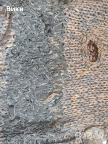 Ръчно плетена спорно елегантна лятна блуза с големи копчета, снимка 9 - Блузи с дълъг ръкав и пуловери - 41402568