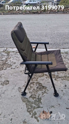 Шаранджийски сгъваем стол FOX EOS 1, снимка 2 - Екипировка - 52615149