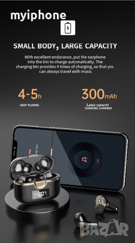 Безжични слушалки  4 микрофона Earbuds Bluetooth 5.1, снимка 6 - Слушалки и портативни колонки - 39775686