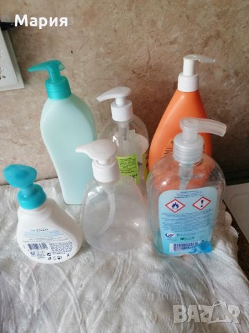 Празни флакони с Дозатор със заключващ се механизъм за дезинфектант, гелове, шампоани-8 броя, снимка 6 - Препарати за почистване - 28456572