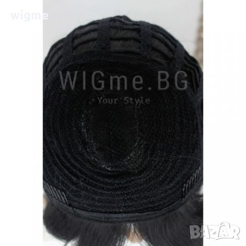 Дълга права черна перука с бретон Инес, снимка 11 - Аксесоари за коса - 34355133