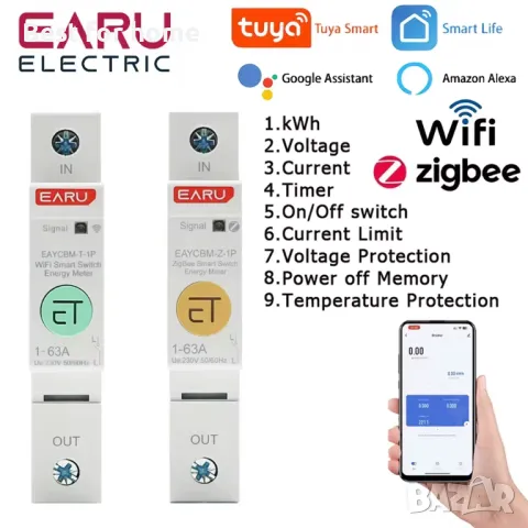 Мултифункционален смарт измервателен уред- защита 2P Zigbee , снимка 9 - Друга електроника - 48711864