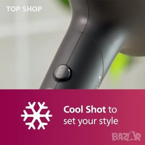 Нов Philips 5000 серия сешоар 2300W бързо и безопасно сушене + дифузер