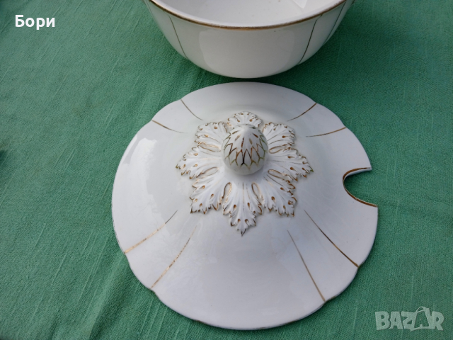 Стар немски порцеланов супник, снимка 11 - Чинии - 36260917