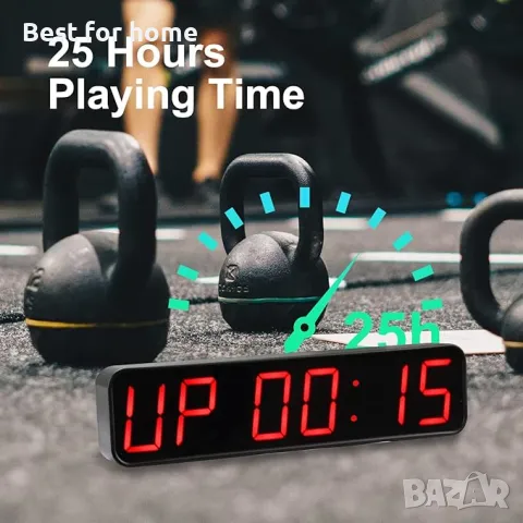 Таймер за фитнес с LED  дисплей и дистанционно Jhering, снимка 6 - Фитнес уреди - 50300369