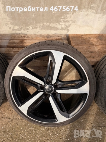 Оригинални джанти ауди с гуми, снимка 3 - Гуми и джанти - 52753524