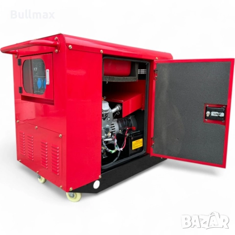 Обезшумен Водоустойчив Генератор за ток Bullmax - 12500LT Монофазен, Преносим, Дигитален Дисплей, 15, снимка 3 - Генератори - 52569878