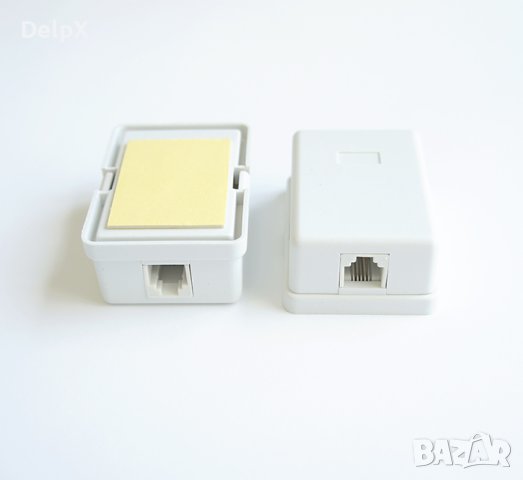 Розетка/кутия за телефон RJ11 4pin(ж), снимка 1 - Друга електроника - 42589445
