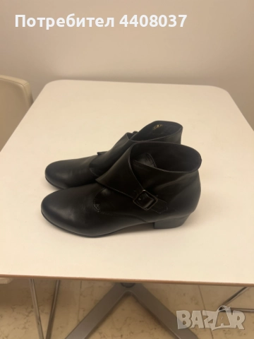 Черни Кожени Дамски Обувки - Чисто Нови