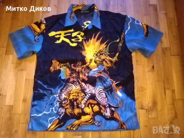 Риза маркова на  Excellent X2K Gyber Goth Anime Grunge Tiger Lion Fighting размер Л  отлична