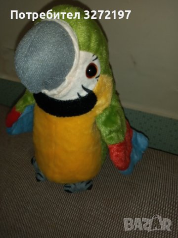 Цветен разговорлив папагал Интерактивна записваща и музикална играчка, която маха с криле и учи деца, снимка 9 - Музикални играчки - 41403123