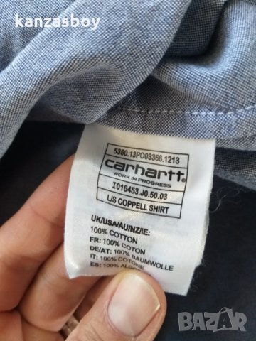 Carhartt Long Sleeve Coppell Shirt - страхотна мъжка риза КАТО НОВА, снимка 8 - Ризи - 34795123