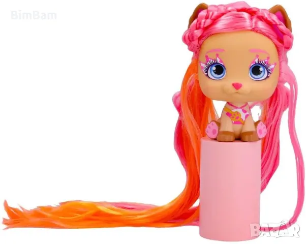  Модно кученце I Love VIP Pets Bow Power с много дълга коса и аксесоари - Шиара, снимка 4 - Кукли - 48274929