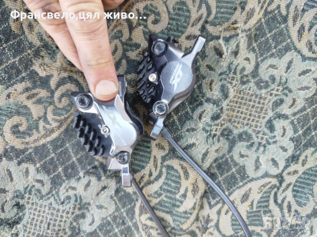 Хидравлични спирачки за велосипед колело Shimano deore xt свалени от 29 цола , снимка 4 - Части за велосипеди - 52415322