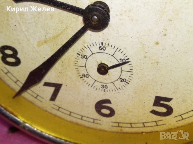 ЮНГХАНС Стар КОЛЕКЦИОНЕРСКИ МЕХАНИЧЕН НЕМСКИ БУДИЛНИК JUNGHANS от ЦАРСКО ВРЕМЕ 43626, снимка 3 - Антикварни и старинни предмети - 44466294