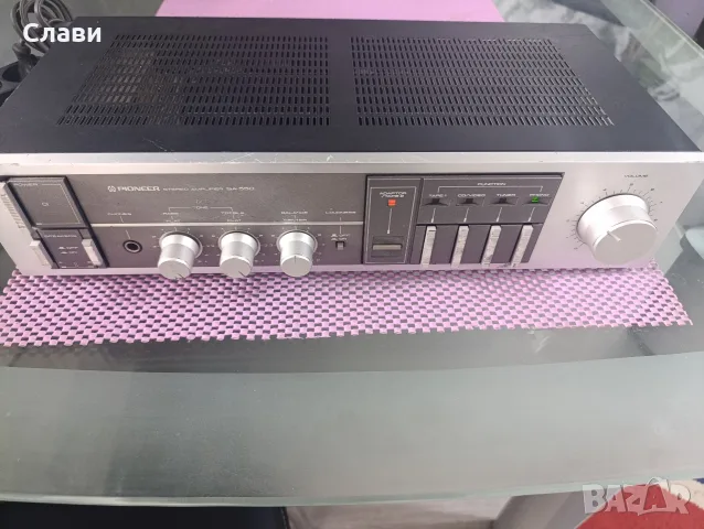 Усилвател PioneerSA-550 , снимка 5 - Ресийвъри, усилватели, смесителни пултове - 55966540