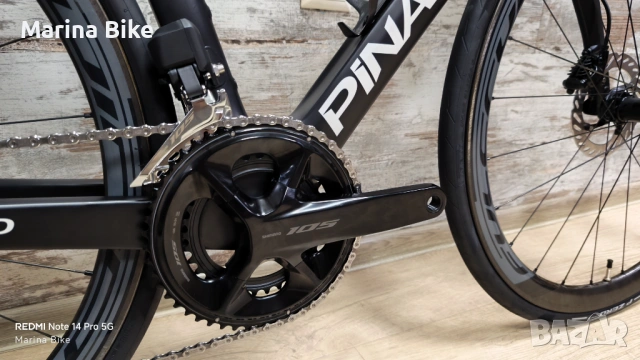 Карбонов шосеен велосипед Pinarello Prince TiCR Disc 105 Di2 Fulcrum Wind| 51.5, снимка 2 - Велосипеди - 53167336