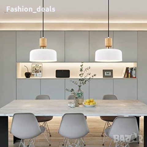 Нова Модерна висяща лампа Кухня Дневна Спалня Осветление стая Абажур, снимка 2 - Лампи за таван - 41667418