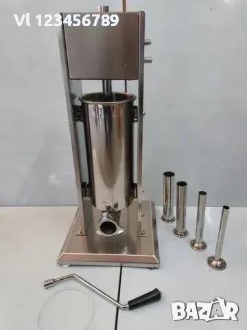 Вертикална пълначка на месо,за наденици,луканка размери 3л, 5л, 7л, 10 л, снимка 3 - Месомелачки - 50798980