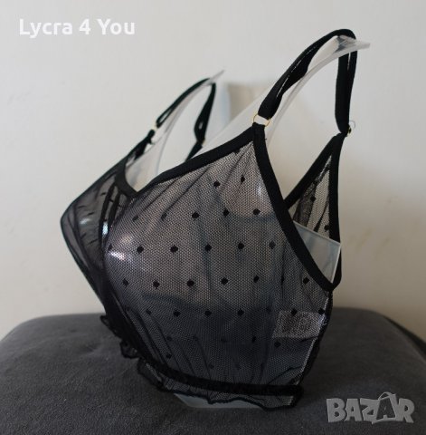 Черно тюлено бюстие