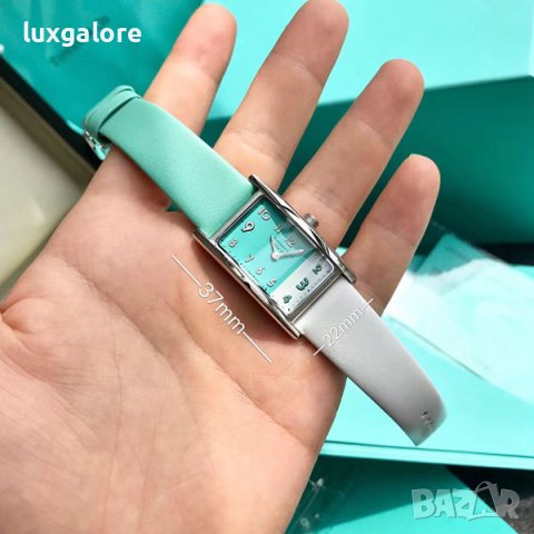 Дамски часовник TIFFANY&Co. East West Mini Light Blue с кварцов механизъм, снимка 2 - Дамски - 40644304