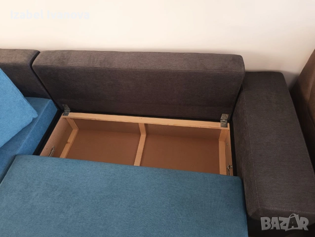 Нов ъглов диван с функция сън, снимка 4 - Дивани и мека мебел - 53780829