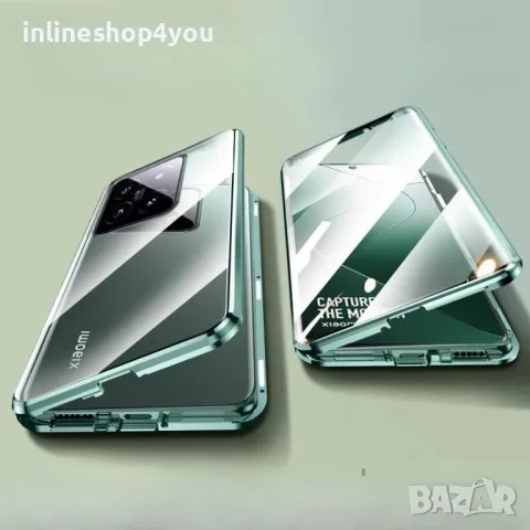 Двоен Магнитен Кейс за Xiaomi 14T Pro със защита на камерите, снимка 2 - Калъфи, кейсове - 48138618