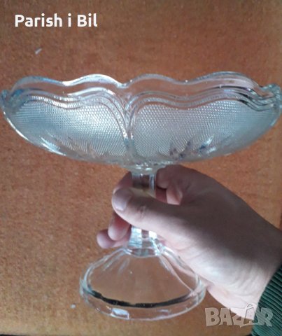 Стъклена Купа 'Фруктиера' за Плодове,поднос