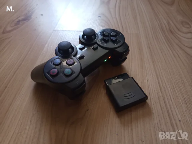 PS2 безжичен контролер+ подарък батерии