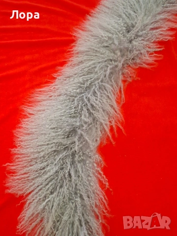Дамска яка естествен косъм лама, снимка 2 - Шалове - 53317741