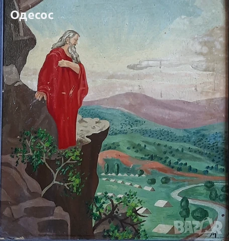 Стара картина на худ Марио Жеков, снимка 6 - Антикварни и старинни предмети - 46350562