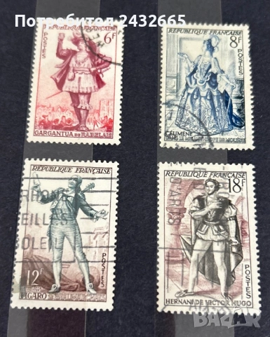 3796. Франция 1953 - “ Изкуство. Сцени от известни пиеси и опери. ”