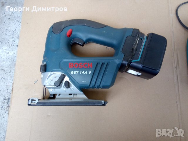 зеге акумулаторно BOSCH GST 14.4V, NiCd NiMH, с преходник Макита Li ion - отлично, снимка 2 - Други инструменти - 42713742