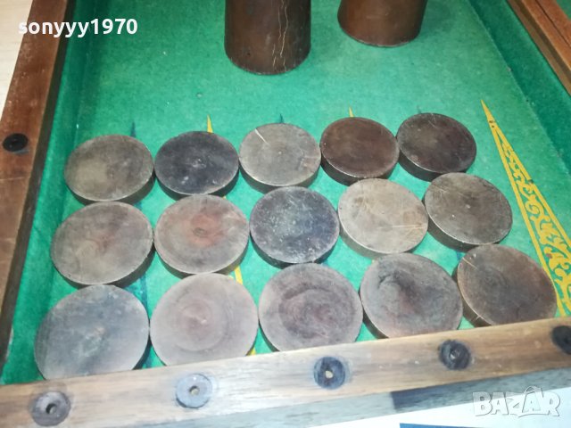 СТАРА ФРЕНСКА ДЪРВЕНА КУТИЯ ЗА ТАБЛА И ШАХ L2406231814, снимка 14 - Антикварни и старинни предмети - 41342433