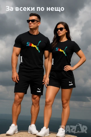 Puma Дамска Черна Тениска👚Дамска Блуза С Къс Ръкав Пума Код LFS562