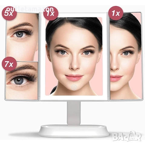 Многофункционално Огледало с LED Светлина , снимка 2 - Други - 52556656