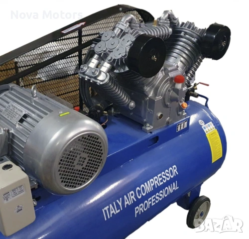 Компресор за въздух 300L ItalyAir с 4 глави - Трифазен, снимка 2 - Компресори - 53792597