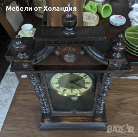 Старинен немски настолен часовник, снимка 10 - Антикварни и старинни предмети - 50999855