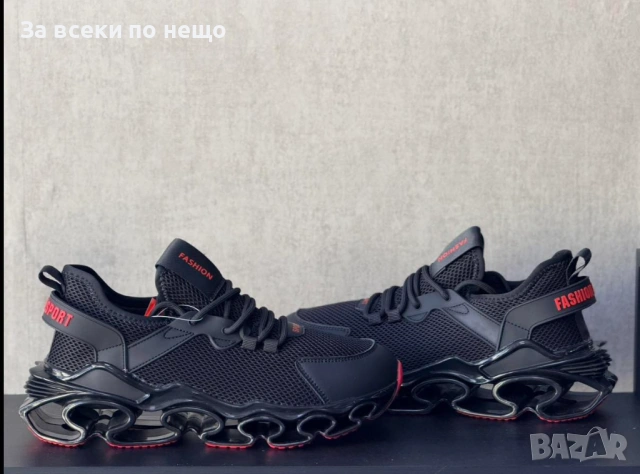 Fashion Мъжки Черни Маратонки👟Мъжки Спортни Обувки В Черен Цвят Код Premium F.7