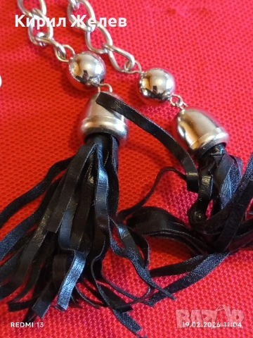 Синджир с пискюли аксесоар за дамска чанта 51885, снимка 3 - Други - 53532536