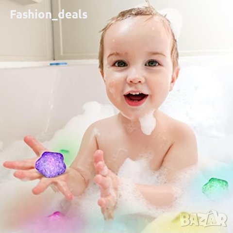 Нови 12 броя LED Звездни Играчки за деца Вана Баня Парти украса, снимка 4 - Други стоки за дома - 42699796