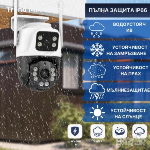 Двойна камера с AI WiFi 6 Mpx iCSee, снимка 9 - Камери - 51557697