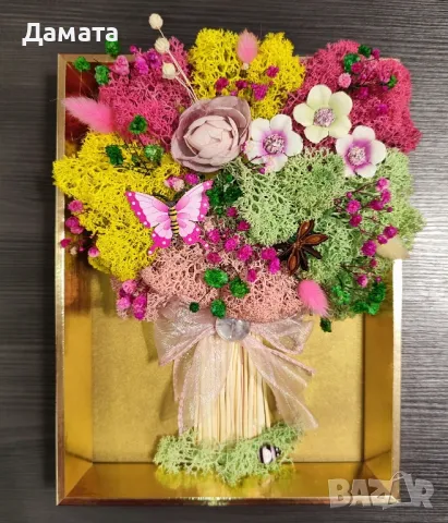 Картини букети/Дървото на живота/моливник и други със скандинавски мъх