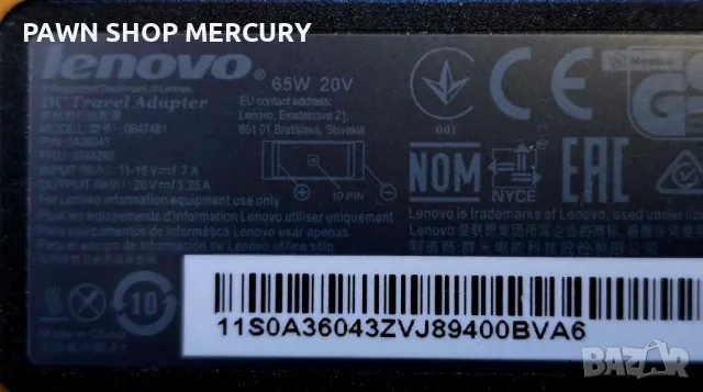 Продавам оригинален Travel Adapter lenovo 65w (slim tip) - 0b47481, снимка 6 - Батерии за лаптопи - 47856779