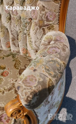 Голяма Холна Гарнитура Рококо, снимка 11 - Дивани и мека мебел - 50720610